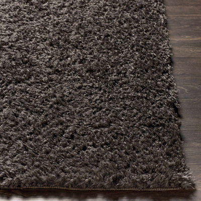 Siari Solid Charcoal Shag Rug - Clearance