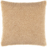 Pagudpud Tan Square Throw Pillow - Clearance