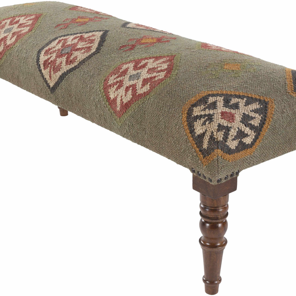 Oslob Rustic Patterned Wood Stool – Boutique Rugs