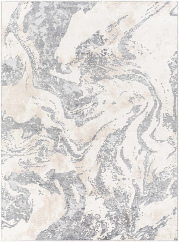 Paraburdoo Cream Gray Marble Rug - Clearance