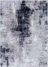 Close-up of the Passi Area Rug, showcasing its contemporary design with abstract dark gray, silver, and cream patterns. Design-Rectangle-5373