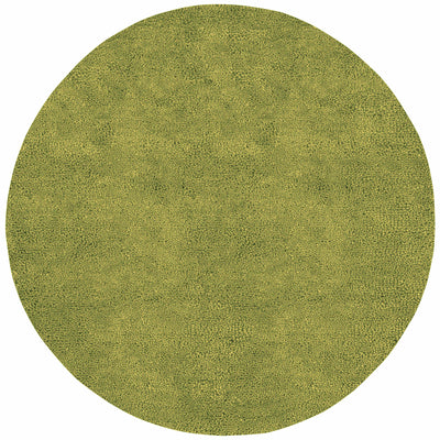 Frederika Solid Olive Green Wool Shag Rug - Clearance