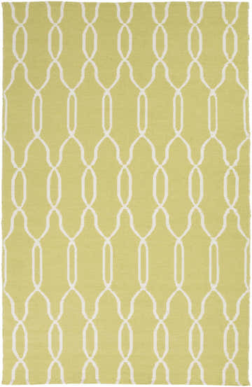 Penasco Area Carpet, cream and green wool rug. Geometric trellis pattern. Hand woven rug. Design-Rectangle-58