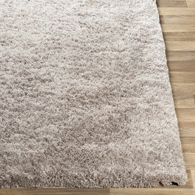 Sandbach Solid Light Gray Shag Rug