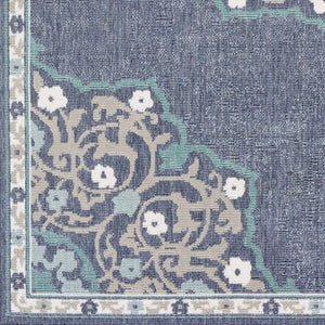 Penland Navy Blue Outdoor Area Carpet - Clearance