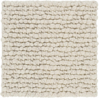 Penmaenmawr Solid Cream Premium Woven Wool Area Rug