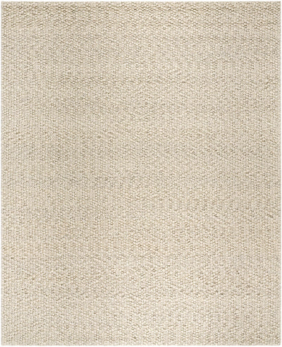 Penmaenmawr Solid Cream Premium Woven Wool Area Rug