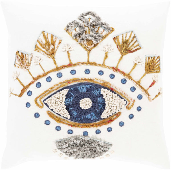 Blue Eye Square Throw Pillow - Clearance