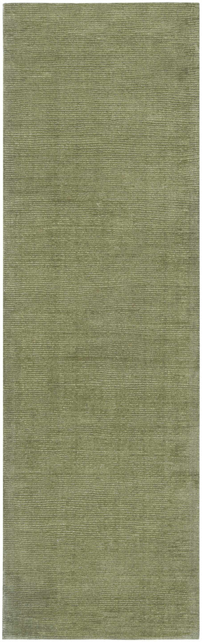 Brockton Solid Wool Sage Green Area Rug