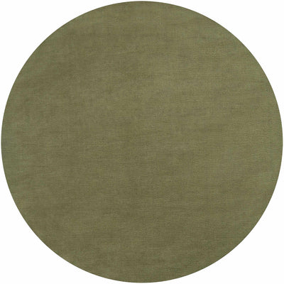 Brockton Solid Wool Sage Green Area Rug