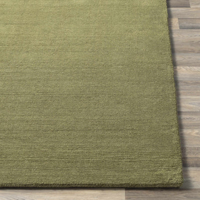 Brockton Solid Wool Sage Green Area Rug