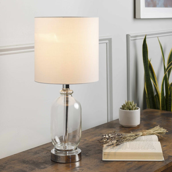 Pertek White Glass Table Lamp