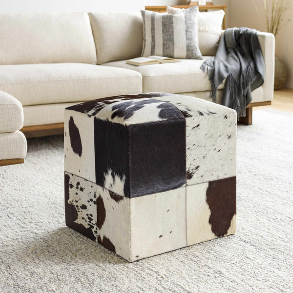 Pariconha Hair On Hide Ottoman