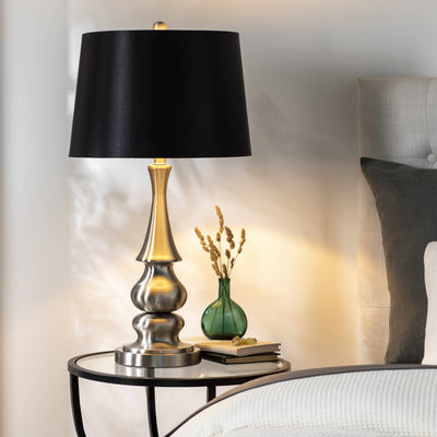 Pontevico Black Metallic Table Lamp