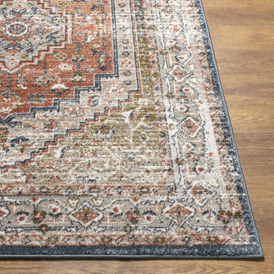 Labnig Rust Traditional Area Rug - Clearance