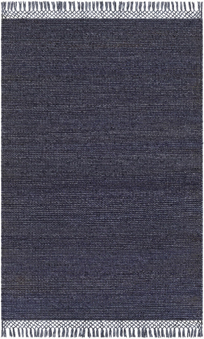 Pima Ink Blue Recycled Jute Carpet - Clearance