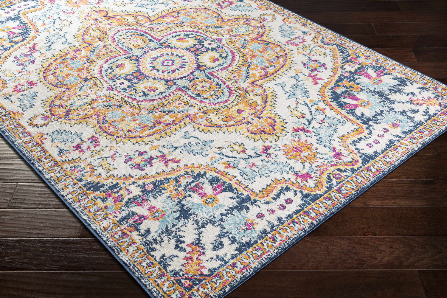 Pimperne Traditional Medallion Area Rug