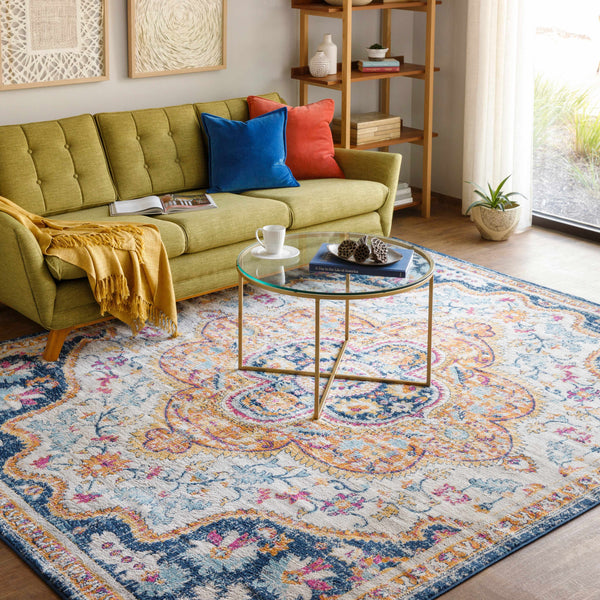 Pimperne Traditional Medallion Area Rug