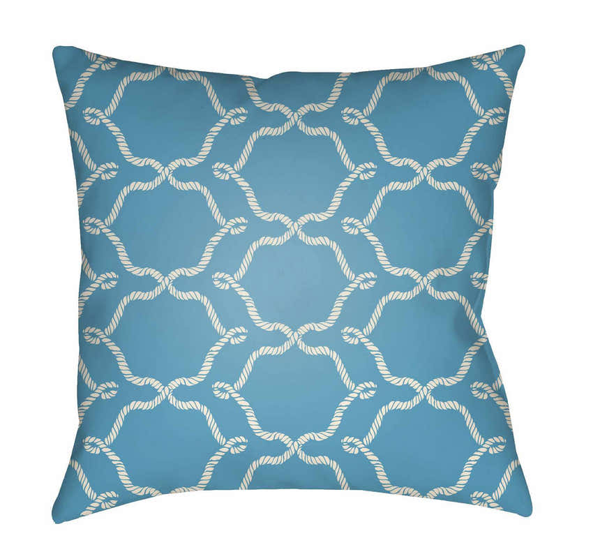 Pinugay Nautical Rope Pattern Outdoor Throw Pillow