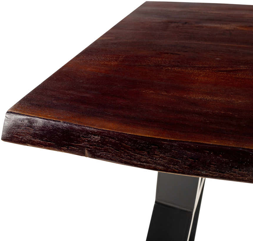 Peddapuram Rustic Dark-Wood Dining Table - Clearance