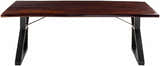 Peddapuram Rustic Dark-Wood Dining Table - Clearance