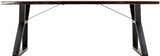 Peddapuram Rustic Dark-Wood Dining Table - Clearance