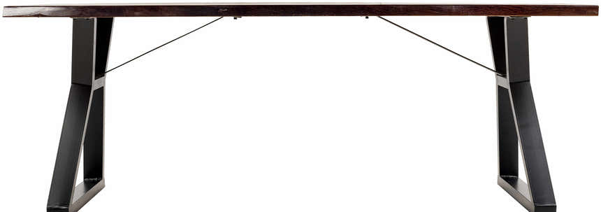 Peddapuram Rustic Dark-Wood Dining Table - Clearance