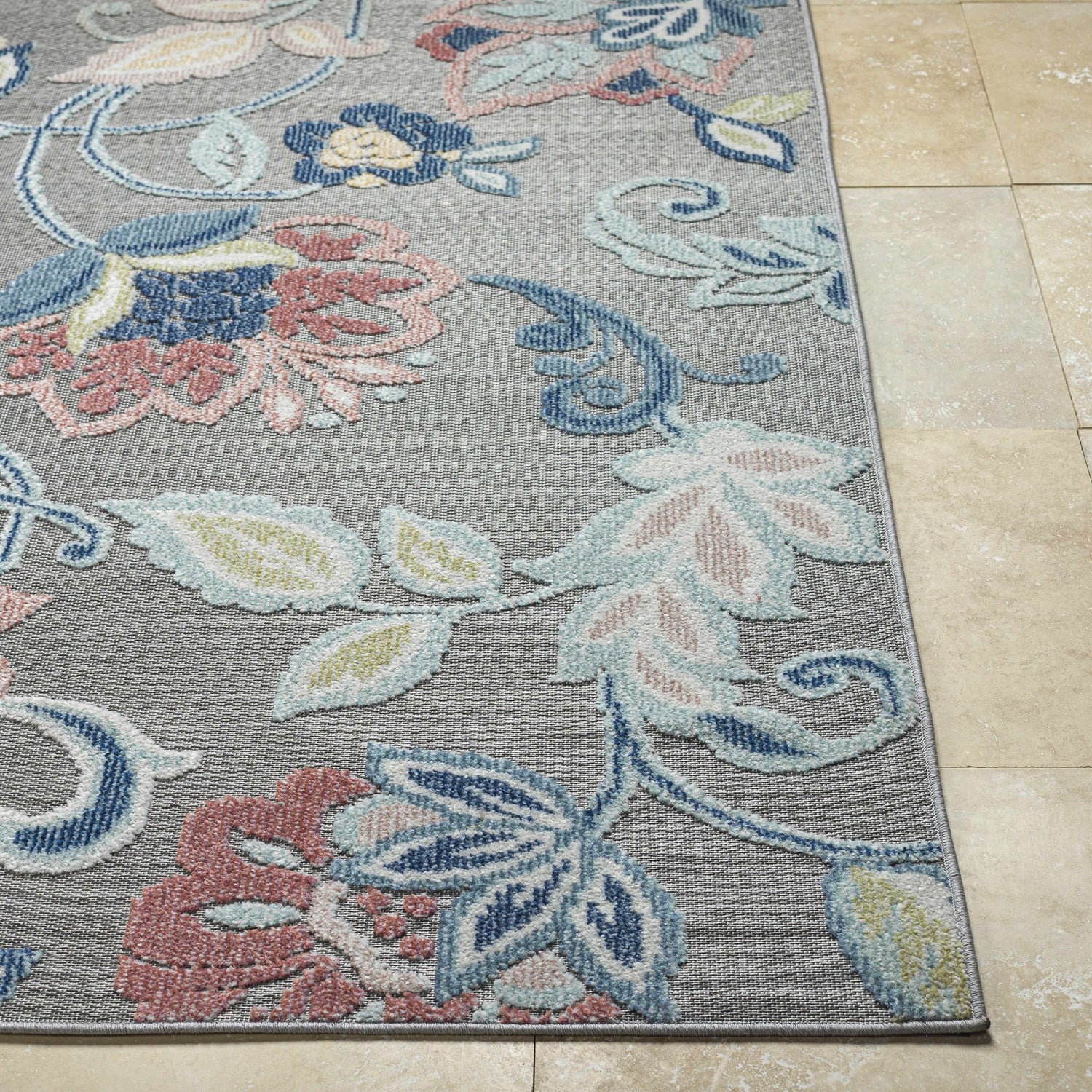 Piers Gray Area Rug