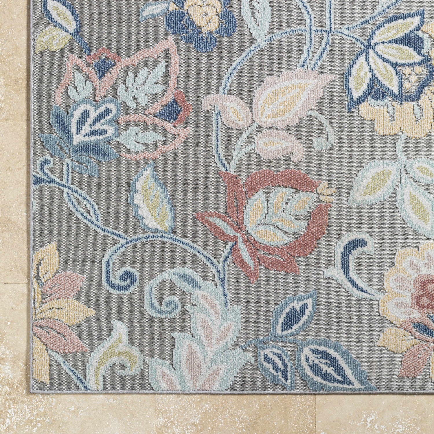 Piers Gray Area Rug