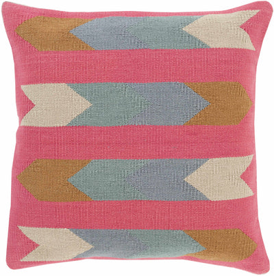 Platinum Vibrant Tribal Style Throw Pillow - Clearance