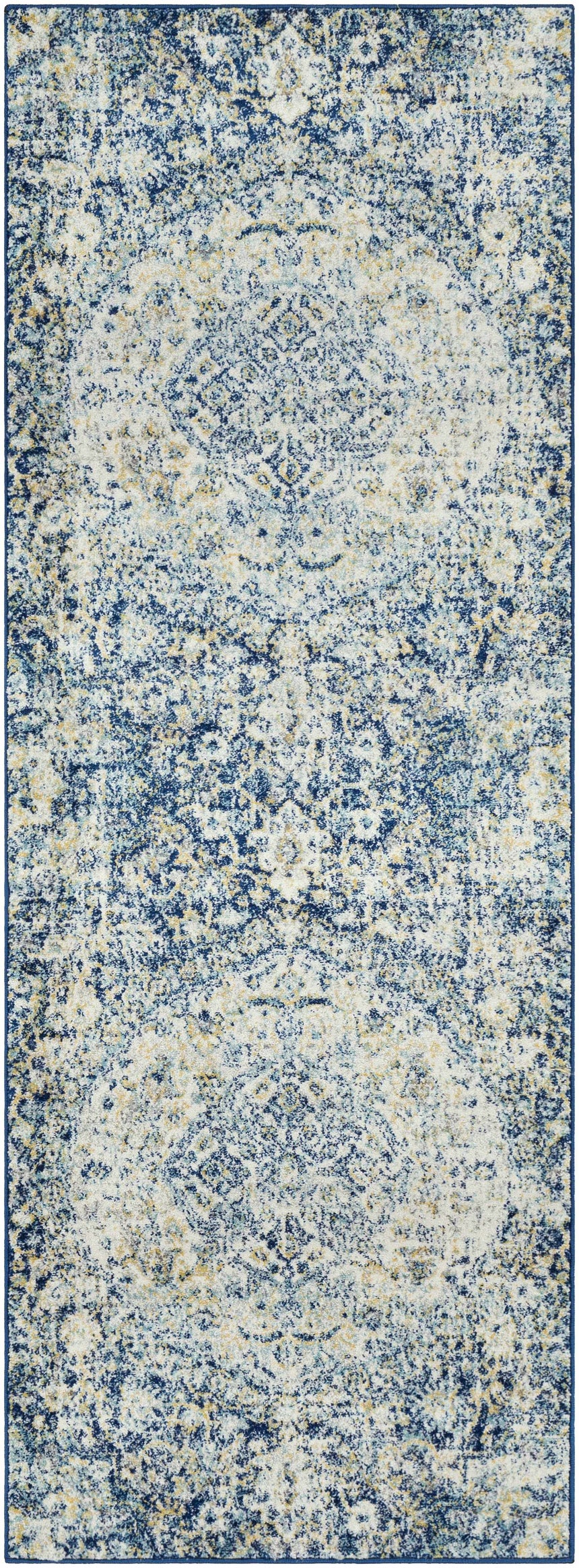 Gray Navy Ojus Area Rug - Clearance