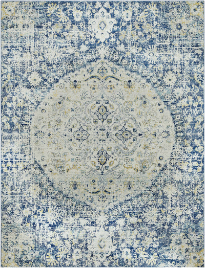 Gray Navy Ojus Area Rug - Clearance