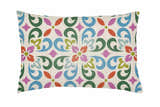 Pili Floral Scroll Accent Outdoor Pillow