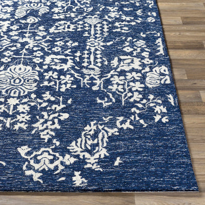 Poole Navy Wool Area Carpet