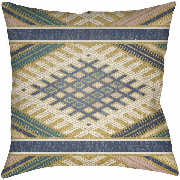 Pandan Geometric Aztec Throw Pillow