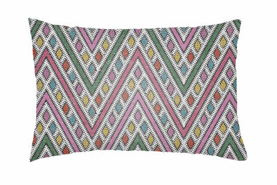 Panikian Multicolor Chevron Pattern Accent Pillow