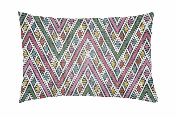 Panikian Multicolor Chevron Pattern Accent Pillow