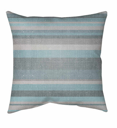 Pinambaran Blue Gray Striped Accent Pillow