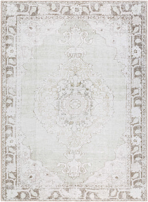 Rainier Medallion Gray Washable Rug - ourpnwhome x Livabliss