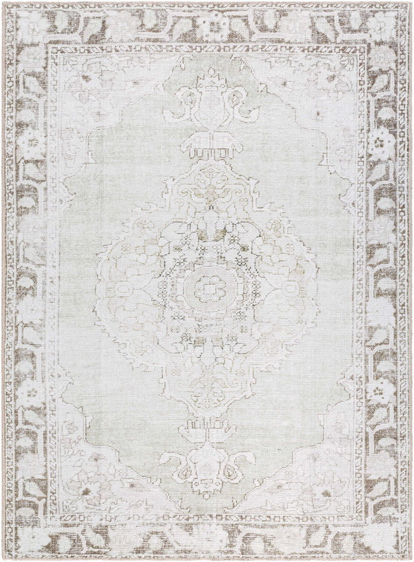 Rainier Medallion Gray Washable Rug - ourpnwhome x Livabliss