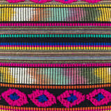 Pogonsili Vibrant Geometric Stripes Accent Pillow - Clearance