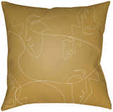 Porac Abstract Line Art Outdoor Throw Pillow