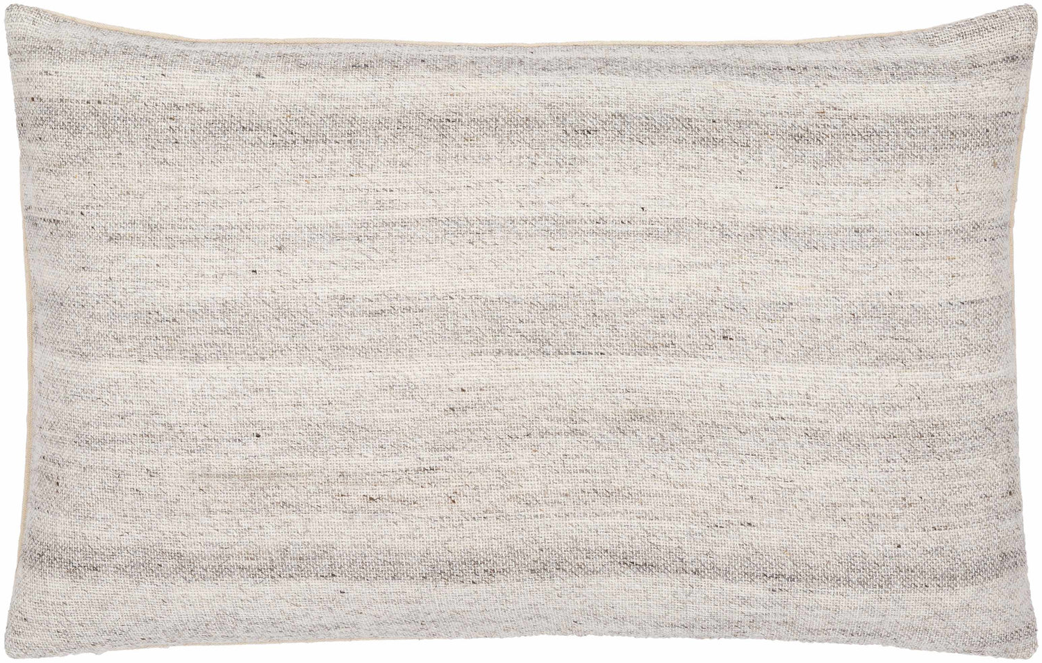 Portumna Light Gray Square Throw Pillow