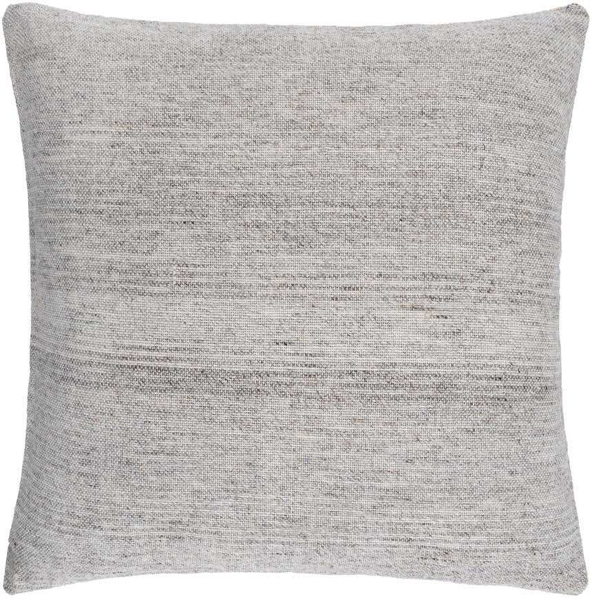Portumna Light Gray Square Throw Pillow - Clearance