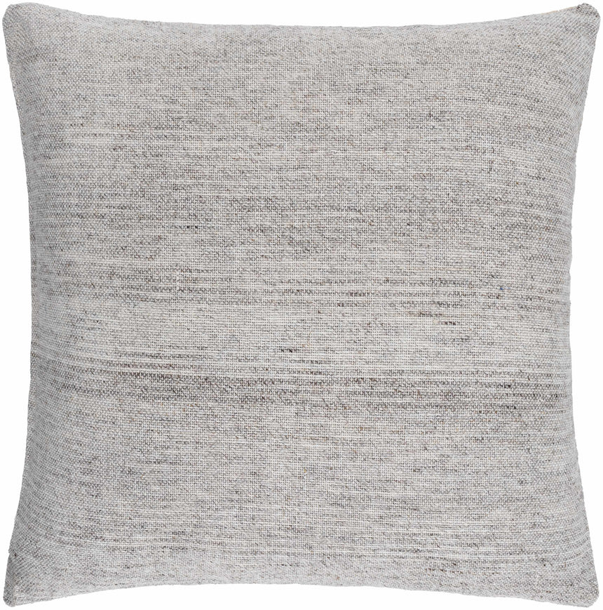 Portumna Light Gray Square Throw Pillow