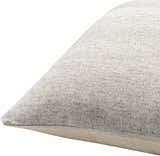 Portumna Light Gray Square Throw Pillow - Clearance