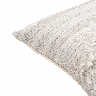Portumna Light Gray Square Throw Pillow