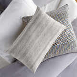 Portumna Light Gray Square Throw Pillow - Clearance