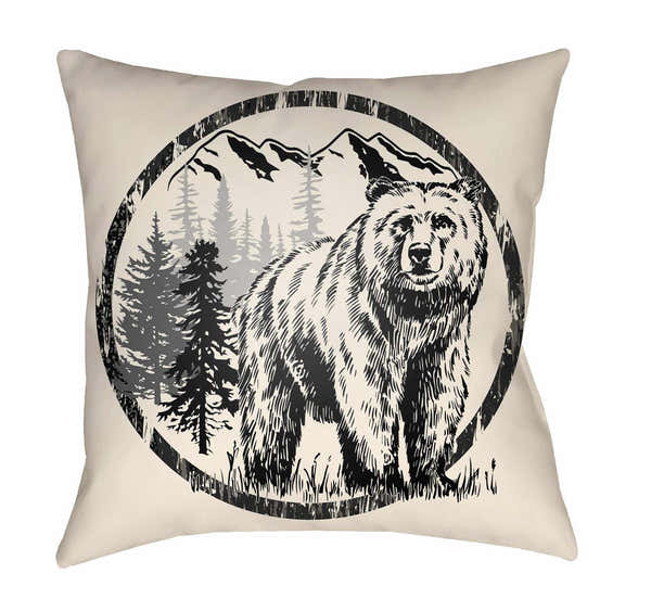 Potchefstroom Bear Wilderness Accent Outdoor Pillow