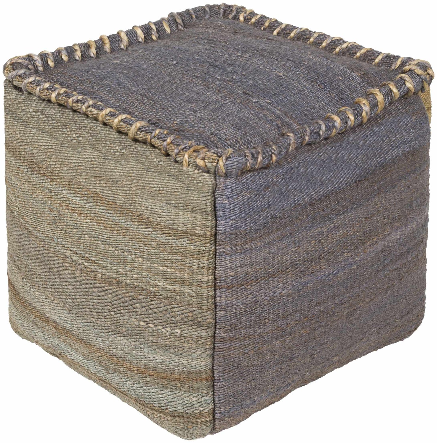 Riederich Charcoal Pouf - Clearance